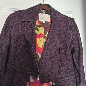Rachel Roy Purple Adjustable Coat Jacket Size 0